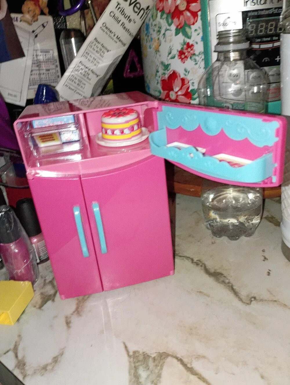 Hello Kitty 2016 Pink Fridge Filled With HK Food